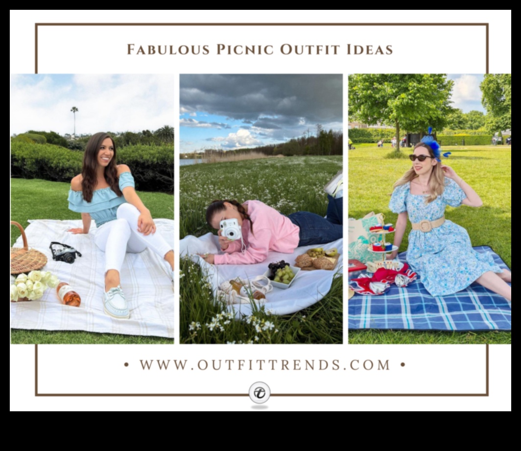 Piknika elegance: mierīgi vasaras tērpi elegantam brīvdabas stilam