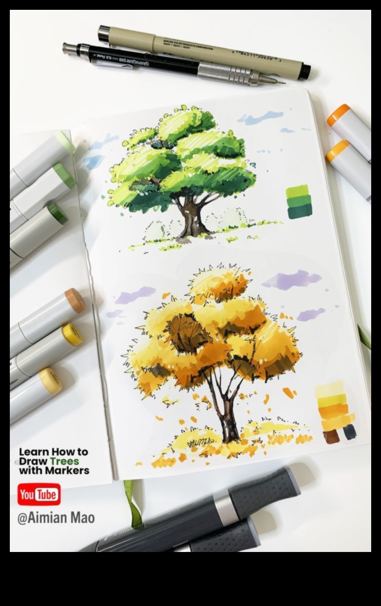 Precizitātes māksla: smalku detaļu iegūšana marķieru zīmējumos