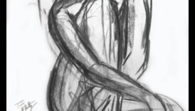 Drosmīgs un skaists: pārsteidzoši ogles zīmējumi ar iespaidu