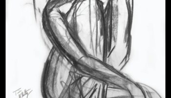 Drosmīgs un skaists: pārsteidzoši ogles zīmējumi ar iespaidu