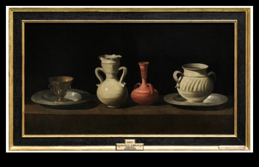 Laika trauki: Klusā daba ar antīkiem priekšmetiem mūžīgās skicēs