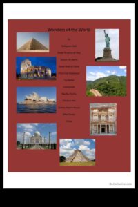 Pasaules brīnumi: liela ekskursija pa orientieriem