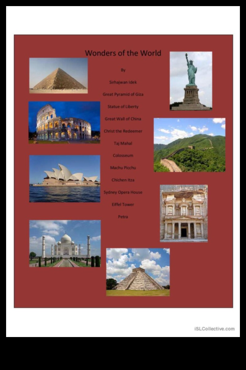 Pasaules brīnumi: liela ekskursija pa orientieriem