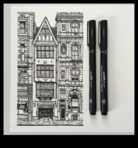 Pildspalvas precizitāte: precīzas detaļas iegūšana tintes zīmējumos