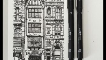 Pildspalvas precizitāte: precīzas detaļas iegūšana tintes zīmējumos