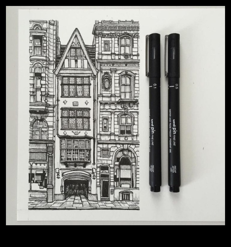 Pildspalvas precizitāte: precīzas detaļas iegūšana tintes zīmējumos